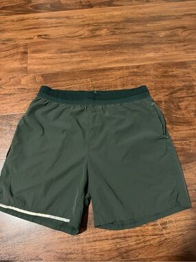 Alphalete Men’s Gym Shorts in Dark Green